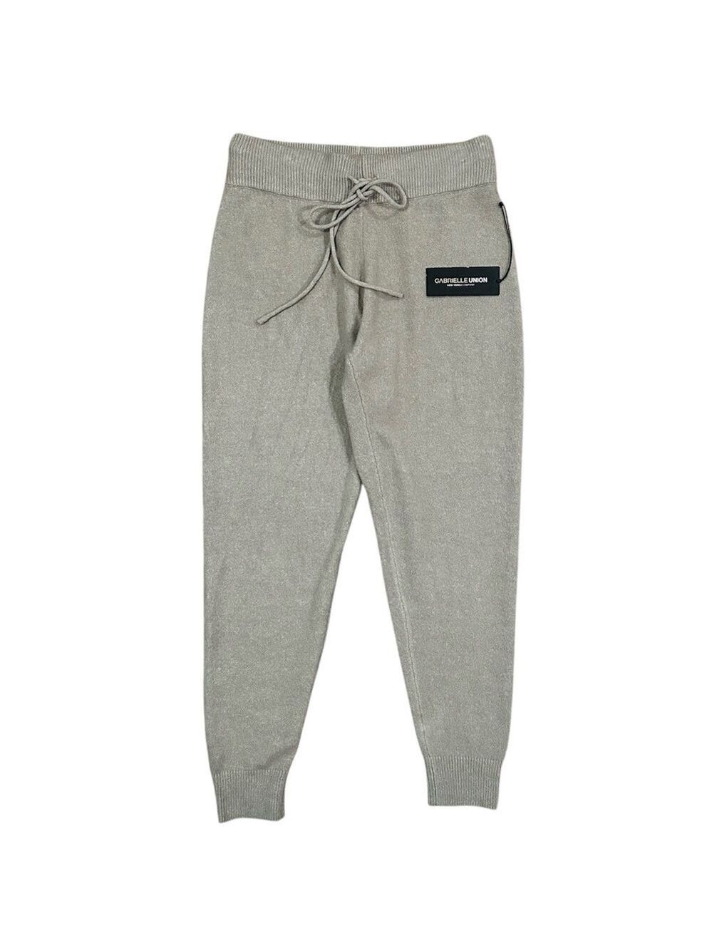 Gabrielle Union x NY&C High Rise Solid Lounge Jogger Tan Beige Size Large